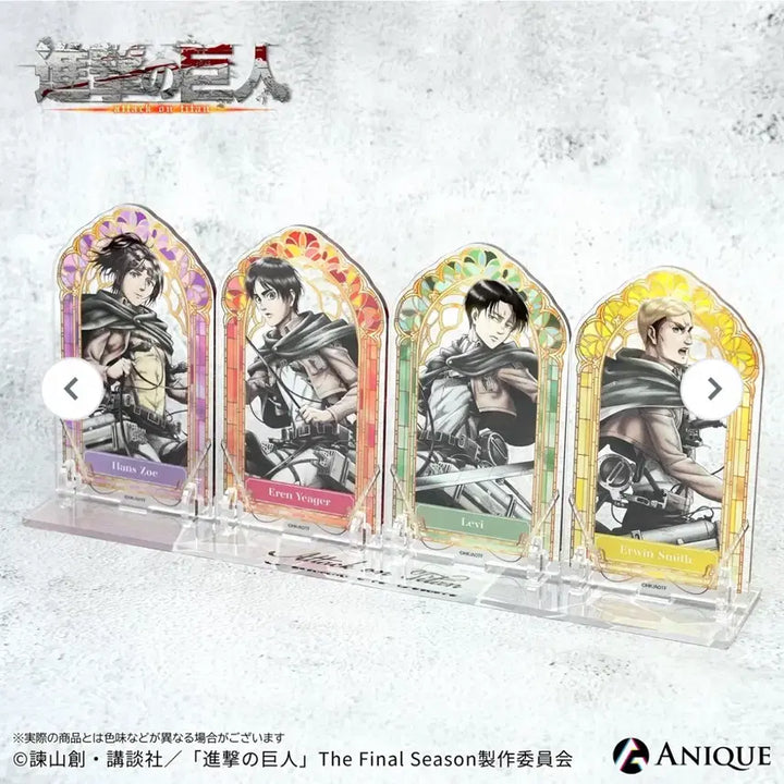 [BUNJANG] Attack on Titan Eren Yeager, Levi Ackerman, Erwin Smith Acrylic Diorama / Anique 진격의거인 아크릴 디오라마 한지 에렌 리바이 엘빈