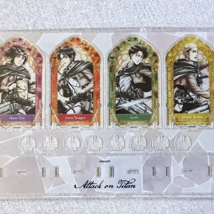 [BUNJANG] Attack on Titan Eren Yeager, Levi Ackerman, Erwin Smith Acrylic Diorama / Anique 진격의거인 아크릴 디오라마 한지 에렌 리바이 엘빈