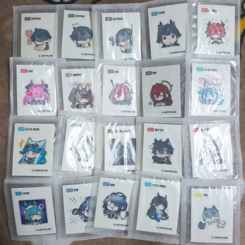 [BUNJANG] Arknights Endfield GS25 Collaboration Sticker Bundle Set / [명일방주 엔드필드] GS25 콜라보 띠부씰 <20종> 일괄 양도