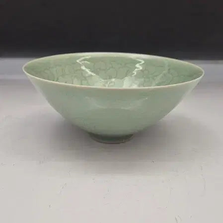 [BUNJANG] Shin Sang-ho Celadon Flower Tea Bowl / 송남신상호선생님 -청자꽃다완/