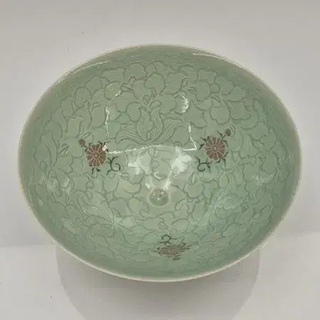 [BUNJANG] Shin Sang-ho Celadon Flower Tea Bowl / 송남신상호선생님 -청자꽃다완/