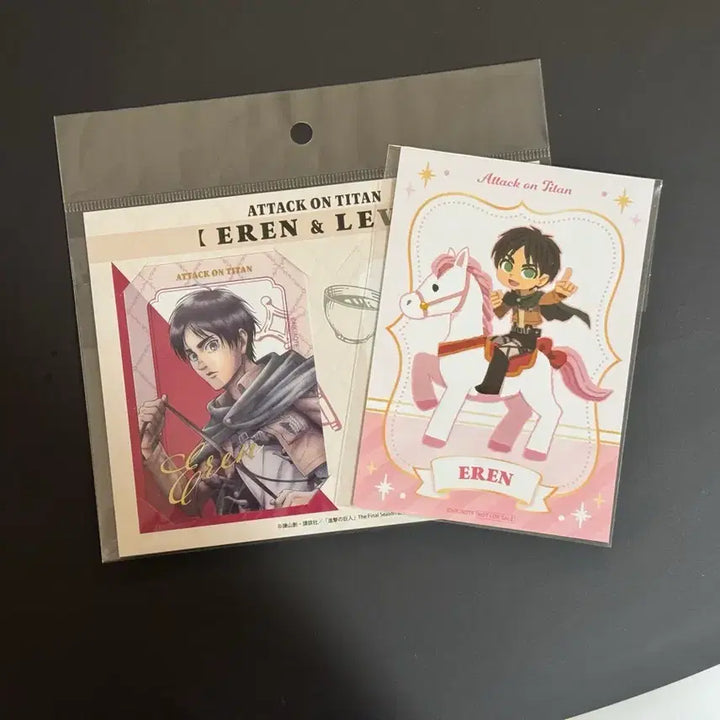 [BUNJANG] Attack on Titan Eren Yeager Clear Photocard and Postcard Set / Anique 진격의거인 에렌 클리어포카 엽서