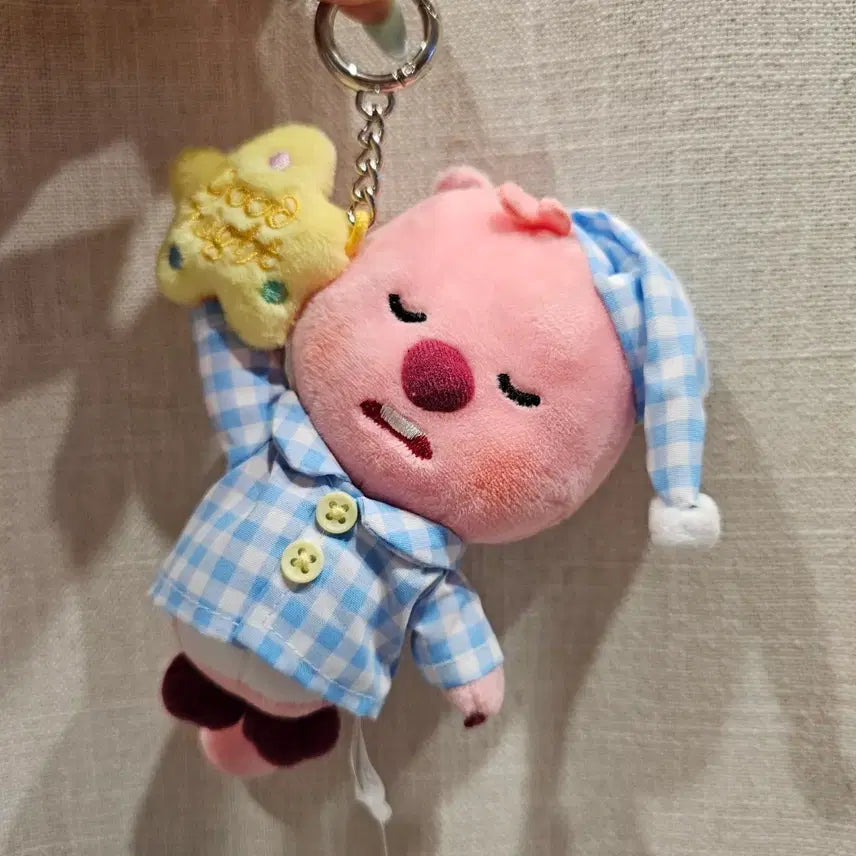 [BUNJANG] Zanmang Luffy Pajama Doll Keychain / 새상품)잔망루피 파자마 인형키링