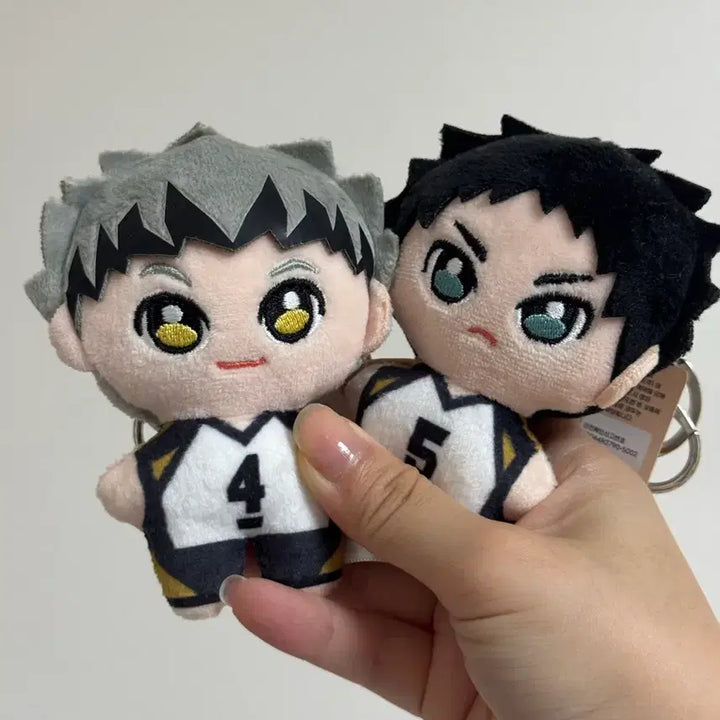 [BUNJANG] Haikyuu!! Nui Plush Keychain Set - Bokuto &amp; Akaashi / 하이큐 누이 인형 키링 보쿠토&amp;아카아시 세트