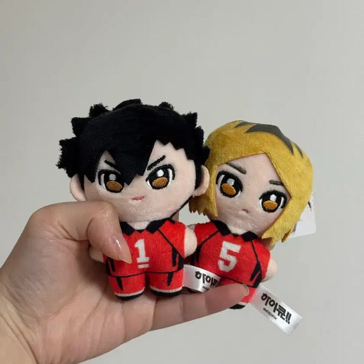 [BUNJANG] Haikyu!! Nui Plush Keychain Kuroo &amp; Kenma Set / 하이큐 누이 인형 키링 쿠로오&amp;켄마 세트