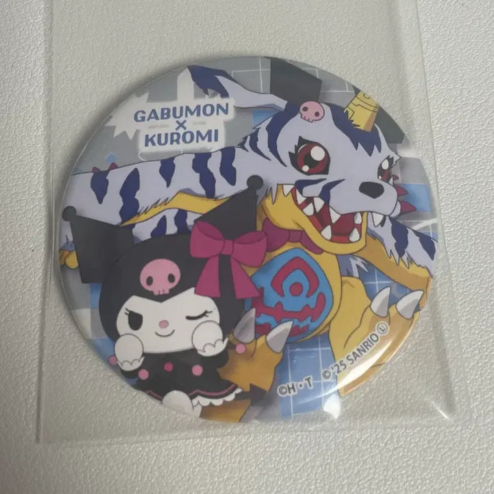 [BUNJANG] Digimon Sanrio Collaboration Badges Gabumon, Patamon, Kuromi / 디지몬 산리오 콜라보 뱃지 가부몬 파피몬 쿠로미