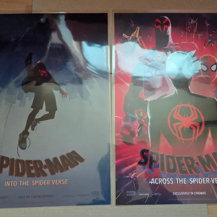 [BUNJANG] Spider-Man: Into the Spider-Verse &amp; Across the Spider-Verse Dolby Cinema Double Poster Set / 스파이더맨 유니버스 돌비 기획전 포스터 2종 세트