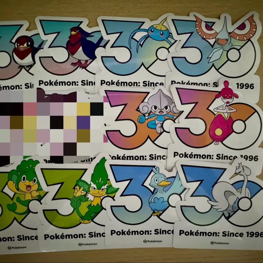 [BUNJANG] Pokemon 30th Anniversary Logo Sticker / 포켓몬 성수 팝업 30주년 로고스티커 교환