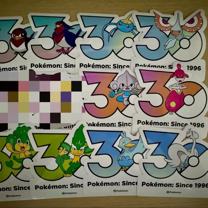 [BUNJANG] Pokemon 30th Anniversary Logo Sticker / 포켓몬 성수 팝업 30주년 로고스티커 교환