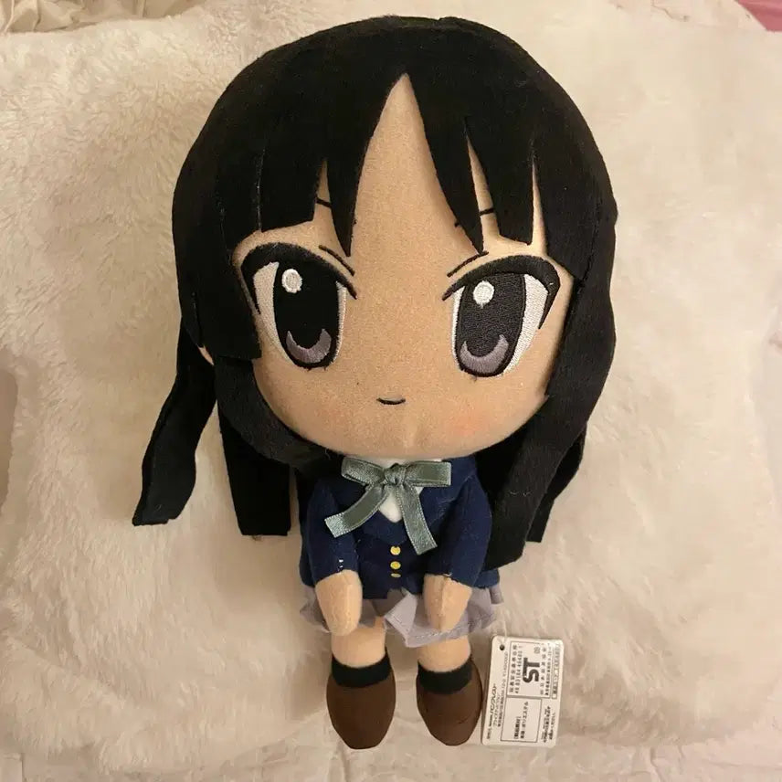[BUNJANG] K-ON! Mio Akiyama Plush Doll (Medium Size) / 무료배송) 택있음) 고전 케이온 미오 인형 누이 중형사이즈 미소녀