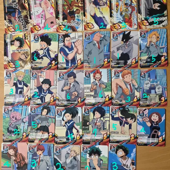 [BUNJANG] My Hero Academia Tag Card Game Cards &amp; Seal Stickers / 히로아카 나히아 태그카드게임 나의 히어로 아카데미아 카드 TCG 씰스티커