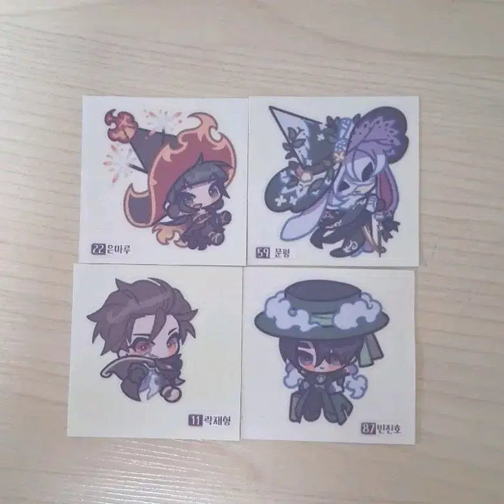 [BUNJANG] Magical School Zombie School Character Seal Stickers / 마법고 좀비고 ㄱㄹ님 띠부씰
