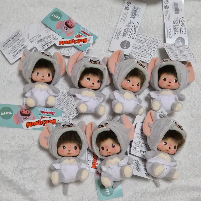 [BUNJANG] Tom and Jerry Baby Chii Tuffy Doll Keyring / 톰과제리 몬치치 베비치치 터피 인형키링