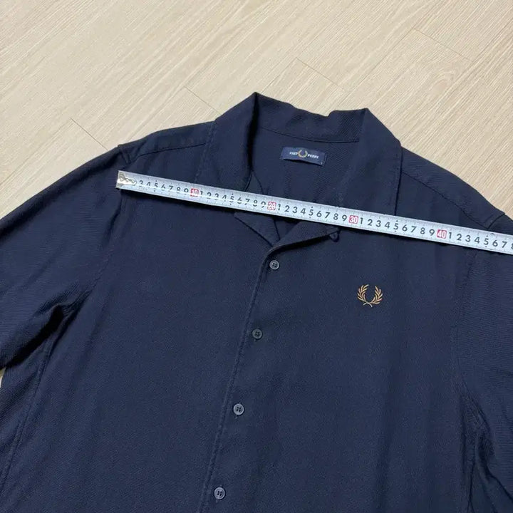 [BUNJANG] Fred Perry Navy Short Sleeve Shirt / 프레드페리 네이비 반팔 셔츠