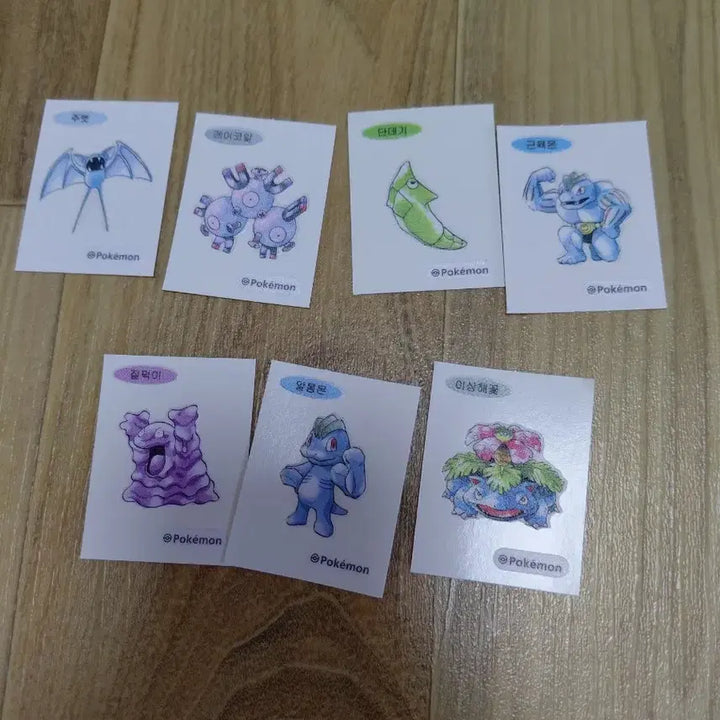 [BUNJANG] Pokemon Artwork First Edition Stickers (Tteu-i) / 교환)포켓몬 아트웍 초판 띠부씰