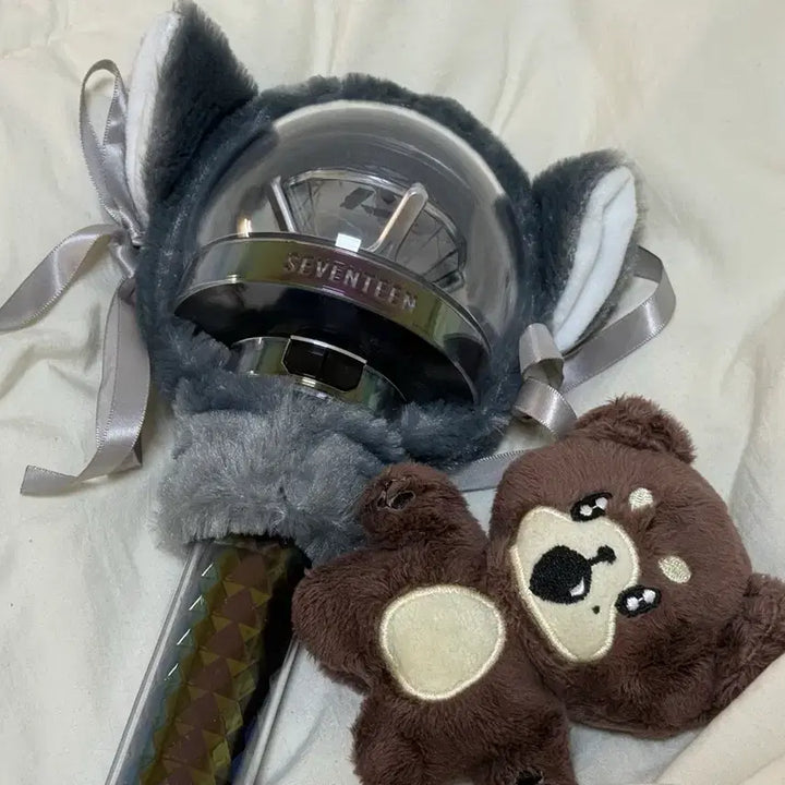 [BUNJANG] SEVENTEEN Carat Bong + Mingyu Tanmingoo 10cm Plush Doll Bundle / 세븐틴 캐럿봉 + 민규 인형 탄밍구