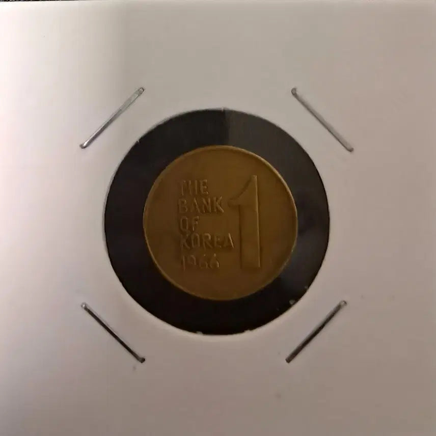 [BUNJANG] 1966 South Korean 1 Won Coin (Used) / 1966년1원 사용제