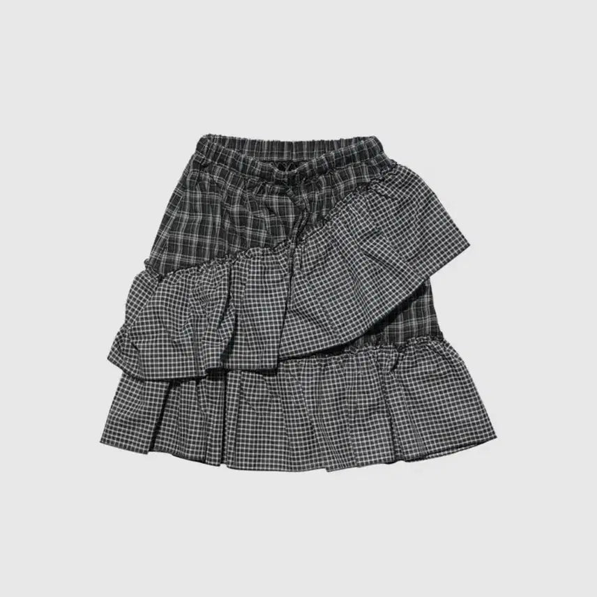 [BUNJANG] In N Yang In Harmony Frill Check Skirt / 인앤양인하모니 프릴 체크 스커트