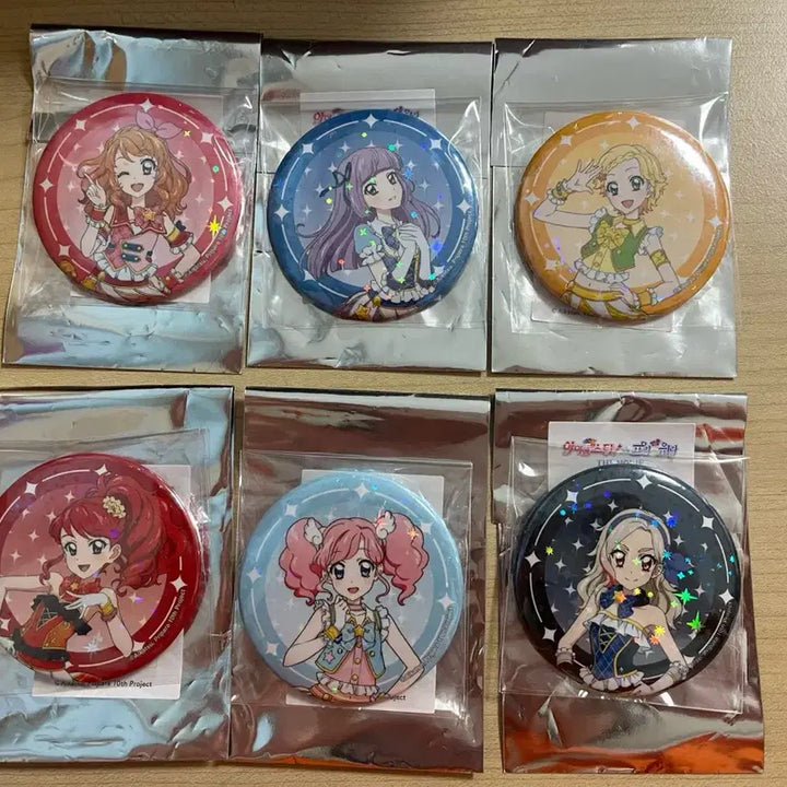 [BUNJANG] Strapra I Am Star Aikatsu VSquare Can Badge Vol. 2 Sora Rira Momo / 스타파라 아이엠스타 아이카츠 브이스퀘어 캔뱃지 vol.2 하늘 리라 모모
