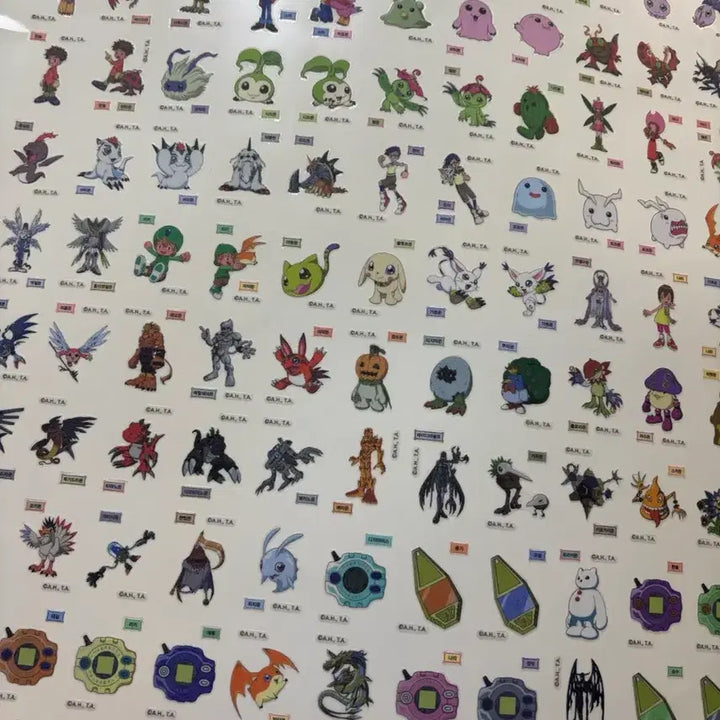 [BUNJANG] Digimon Sticker Collection (121 Types) Bundle Set / 디지몬 띠부씰 121종 일괄판매