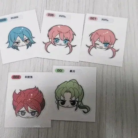 [BUNJANG] Inazuma Eleven Kirino Kariya Hiroto Ryuji Sticker Bundle Set / 일괄 이나즈마 일레븐 썬더일레븐 키리노 카리야 히로토 류지 띠부씰 비공굿