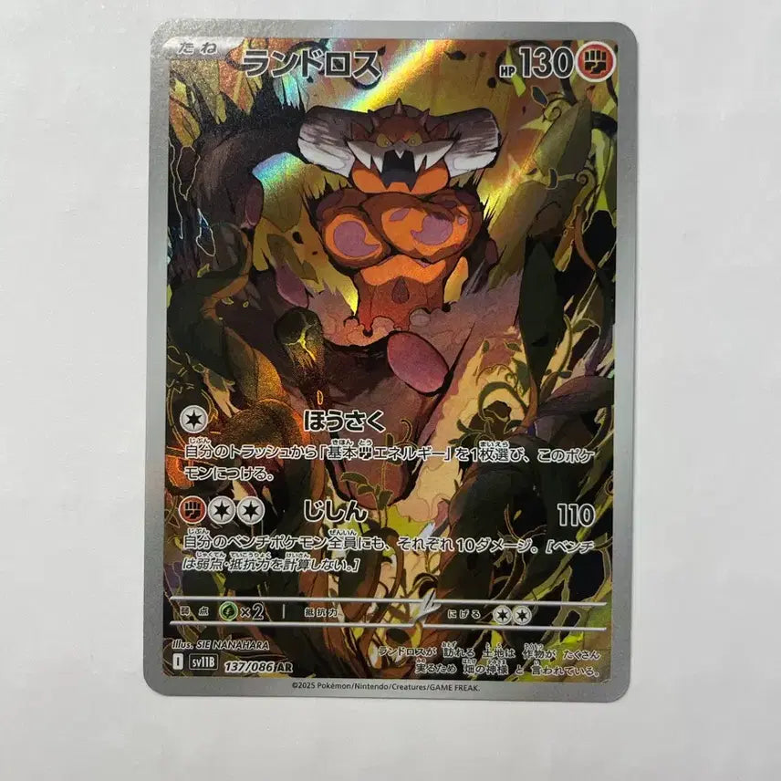 [BUNJANG] Landorus AR Japanese Pokemon Card / 포켓몬 카드 랜드로스 ar 일판