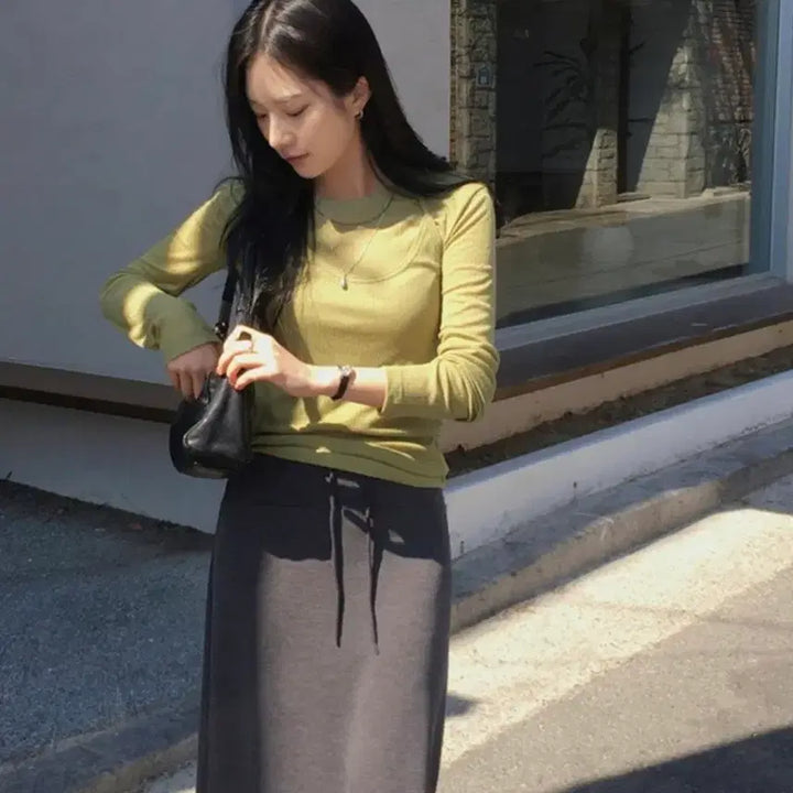 [BUNJANG] Mariround Easy Training Long Skirt (Short Length) / 메리어라운드 이지 트레이닝 롱 스커트 (숏기장)