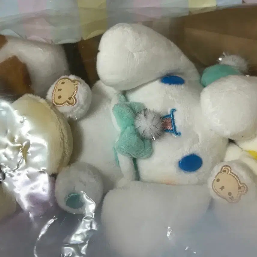 [BUNJANG] Sanrio Cinnamonroll Milk Espresso Plush Mascot Keychain Set / 산리오 시나모프렌즈 시나모롤 밀크 에스프레소 인형 마스코트 키링 세트