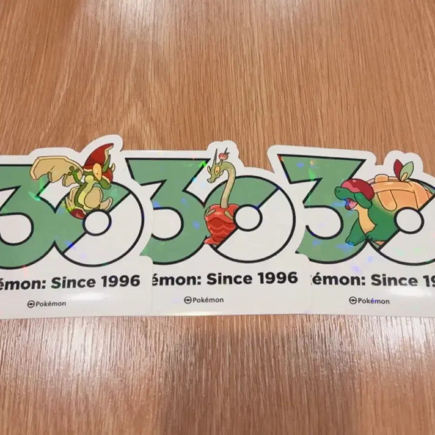[BUNJANG] Apron Danji Raffle &amp; Midra Pokémon 30th Anniversary Stickers / 애프룡 단지래플 과미드라 포켓몬 30주년 기념 스티커