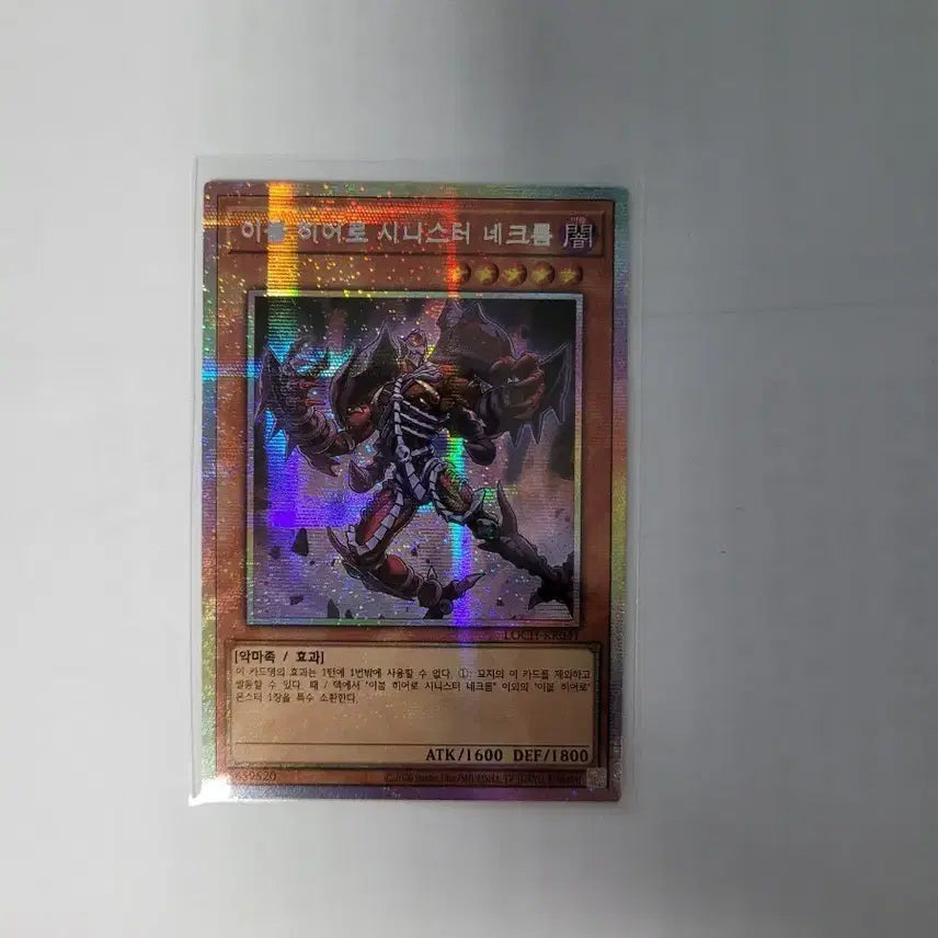 [BUNJANG] Yu-Gi-Oh! Evil HERO Sinister Necrom Ghost Rare / 유희왕 이블 히어로 시니스터 네크롬 프싴
