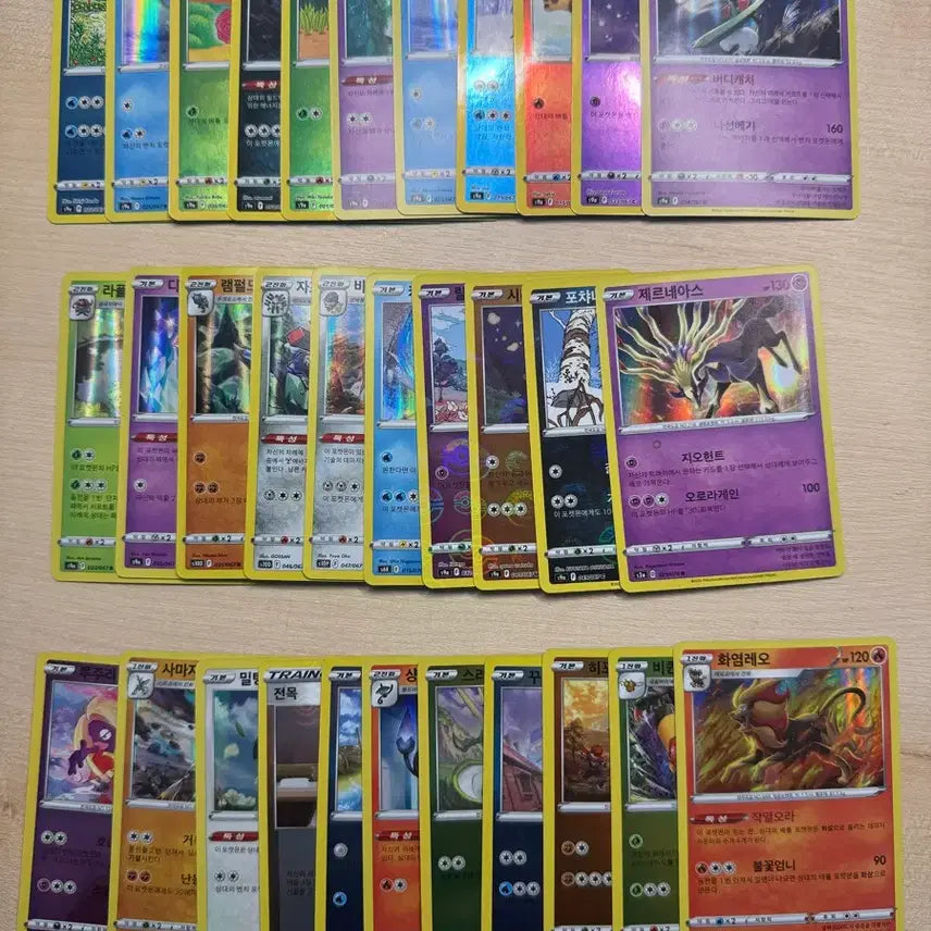 [BUNJANG] Pokemon Card Sword &amp; Shield Glitter Card Set (32 cards) / 포켓몬카드 소드실드 반짝이카드 32장