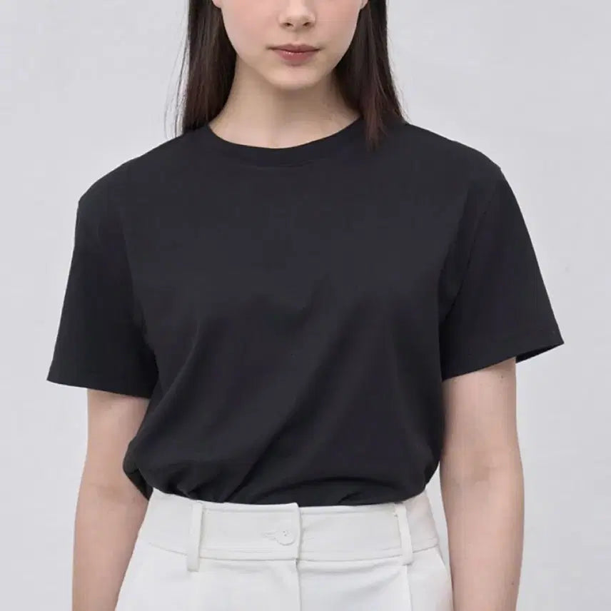 [BUNJANG] NILBY P Basic Fit Black T-Shirt / 닐바이피 기본핏 블랙 반팔 티셔츠
