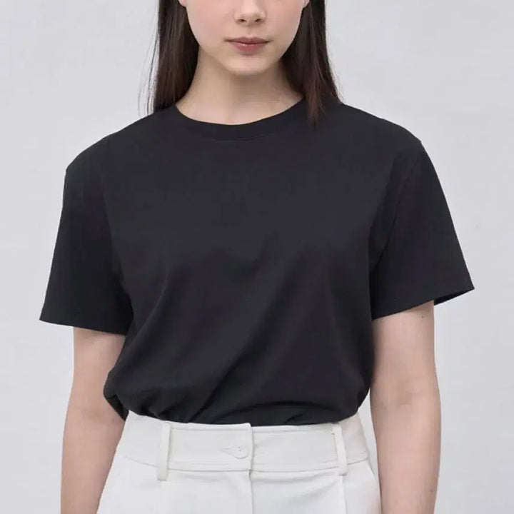 [BUNJANG] NILBY P Basic Fit Black T-Shirt / 닐바이피 기본핏 블랙 반팔 티셔츠