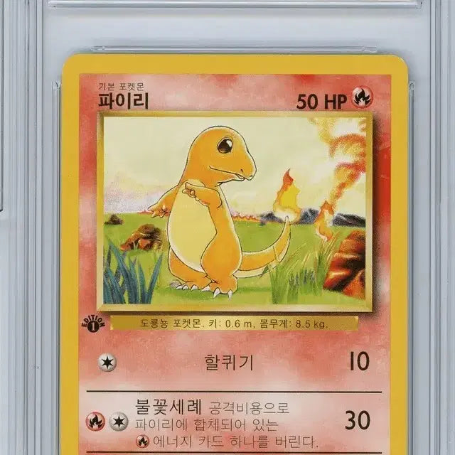 [BUNJANG] Pokemon Card First Edition Charmander BRG 8 / 포켓몬카드 초판 파이리 1st brg 8 팝니다