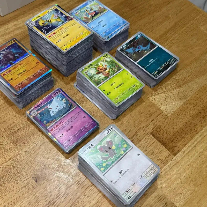 [BUNJANG] Pokemon Card Collection Bundle / 포켓몬카드 타입별 귀여운 캐릭터 모음 일괄판매
