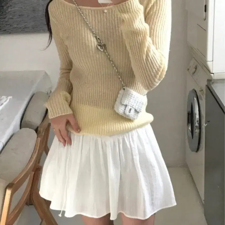 [BUNJANG] Peter and Wendy Musk Ribbon Mini Skirt / 피터앤웬디 머스크 리본 미니 스커트 (속바지 안감)