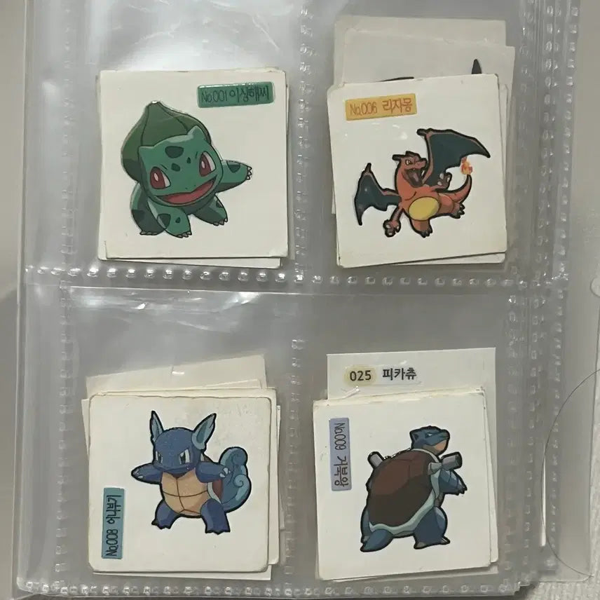 [BUNJANG] Vintage Pokemon Bread Stickers Collection / 포켓몬 빵 띠부띠부씰 모음