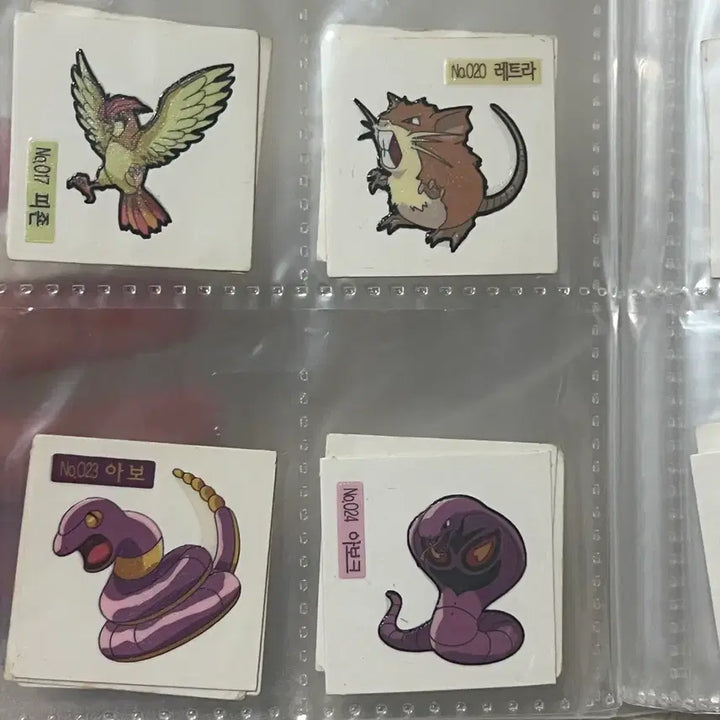 [BUNJANG] Vintage Pokemon Bread Stickers Collection / 포켓몬 빵 띠부띠부씰 모음
