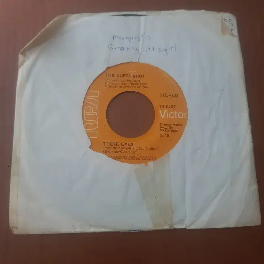 [BUNJANG] Guess Who 7-Inch Single Vinyl LP / 게스후 Guess Who 7인치싱글 바이닐vinyl 염가음반 rocklp