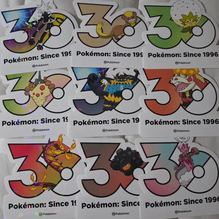 [BUNJANG] Pokemon 30th Anniversary Sticker / 포켓몬스터 30주년 스티커  팝업 양도 교환