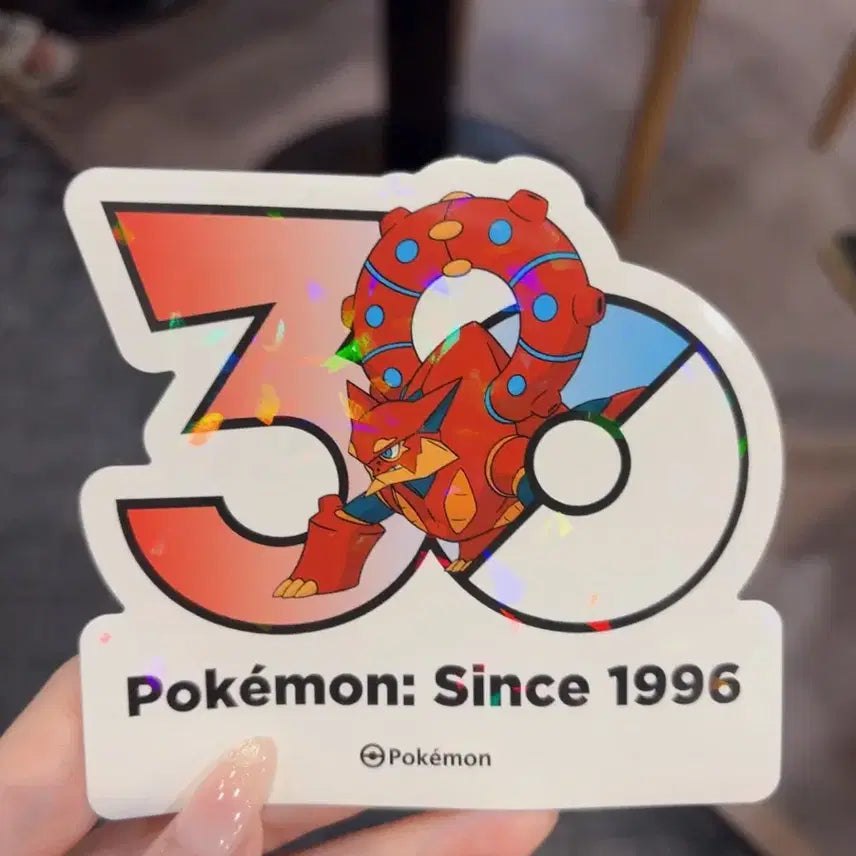 [BUNJANG] Volcanion Pokemon 30th Anniversary Holographic Sticker / 불케니온 포켓몬 30주년 기념 스티커