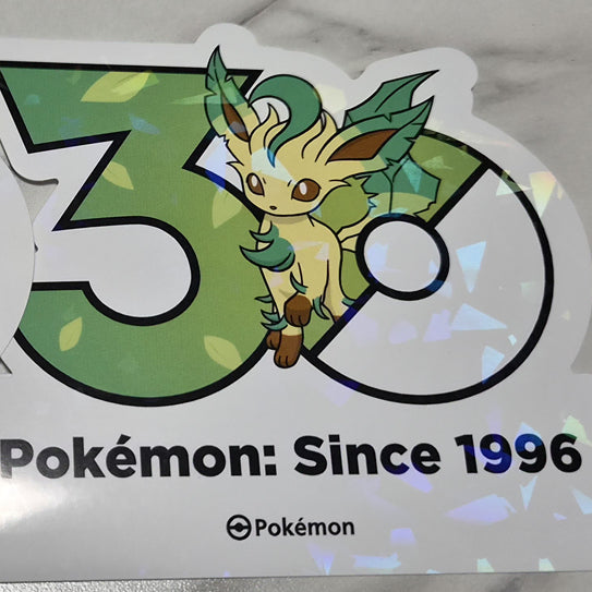 [BUNJANG] Pokemon 30th Anniversary Leafeon Logo Sticker / 포켓몬 30주년 로고 스티커 리피아 판매합니다.