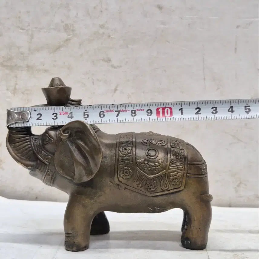 [BUNJANG] Bronze Elephant Figurine (Longevity) / 이쁜 동 제품 코끼리 (장수) (429)