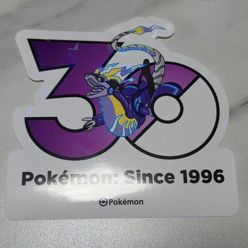 [BUNJANG] Pokemon 30th Anniversary Logo Sticker Miraidon / 포켓몬 30주년 로고 스티커 미라이돈 판매합니다.