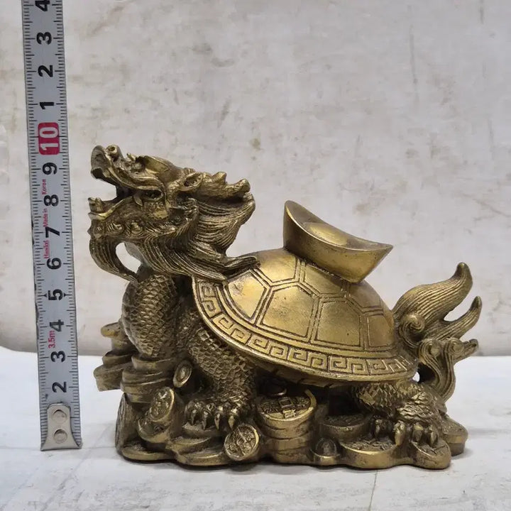 [BUNJANG] Dong Dynasty Geobuk (Dragon Turtle) Figurine for Wealth Luck / 이쁜 동 제품 현무 (용 거북이) (재물운) (430)
