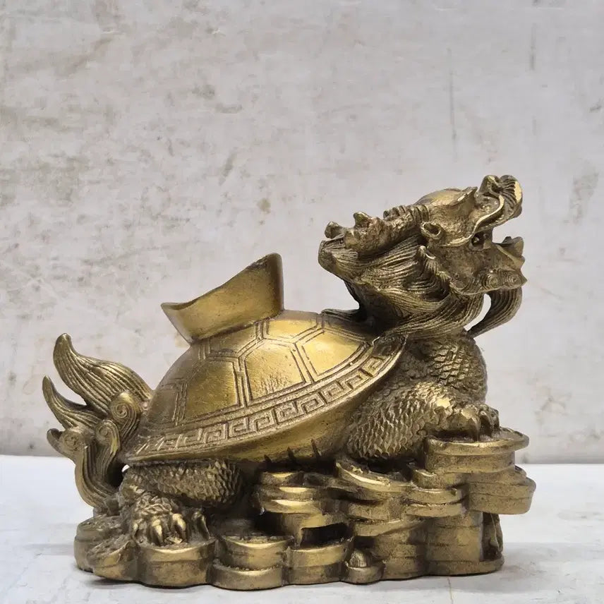 [BUNJANG] Dong Dynasty Geobuk (Dragon Turtle) Figurine for Wealth Luck / 이쁜 동 제품 현무 (용 거북이) (재물운) (430)