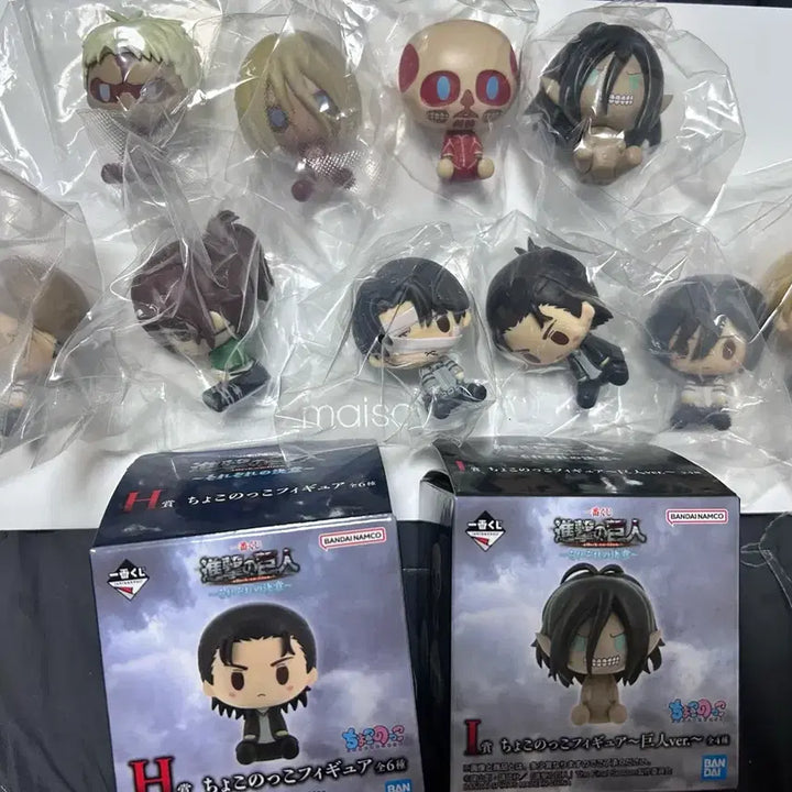 [BUNJANG] Bandai Attack on Titan Chokonokko Figure Full Set (10 Types) / 반다이 진격의 거인 쵸코놋코 피규어 풀세트 (10종) 판매