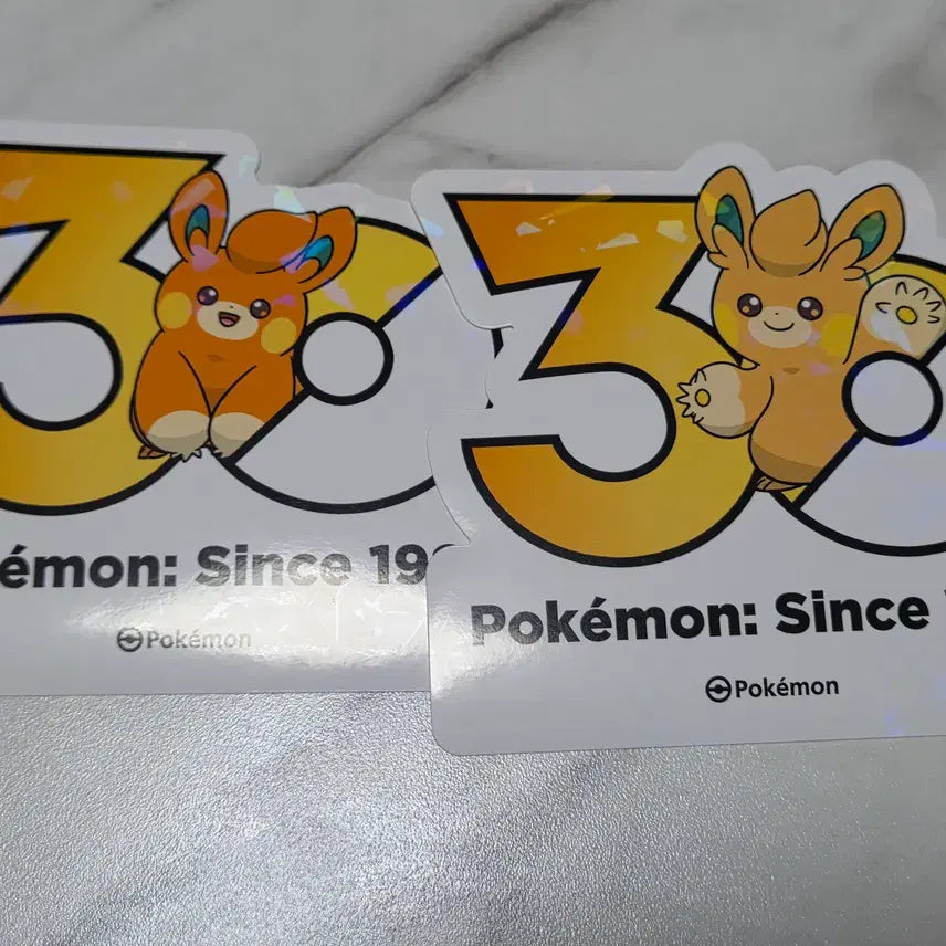 [BUNJANG] Pokemon 30th Anniversary Logo Sticker Set / 포켓몬 30주년 로고 스티커 빠모, 빠모트 판매합니다.