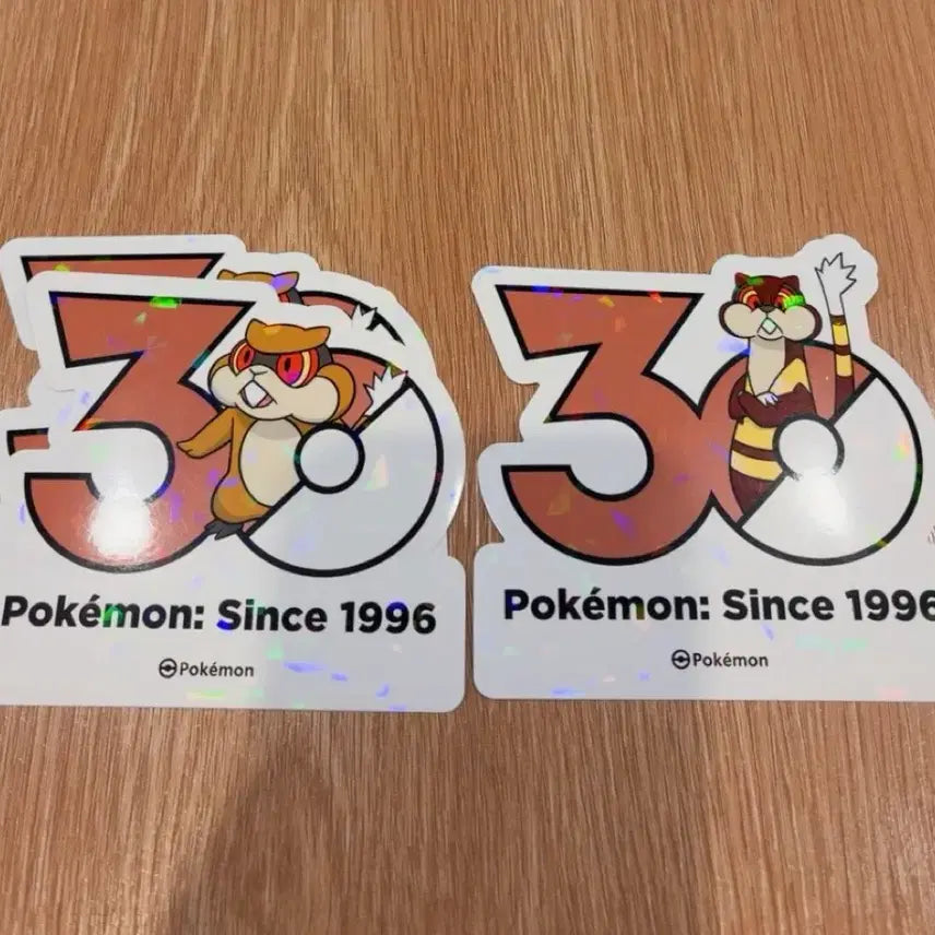 [BUNJANG] Pokemon 30th Anniversary Borg Holofoil Stickers Set / 보르쥐 보르그 포켓몬 30주년 스티커