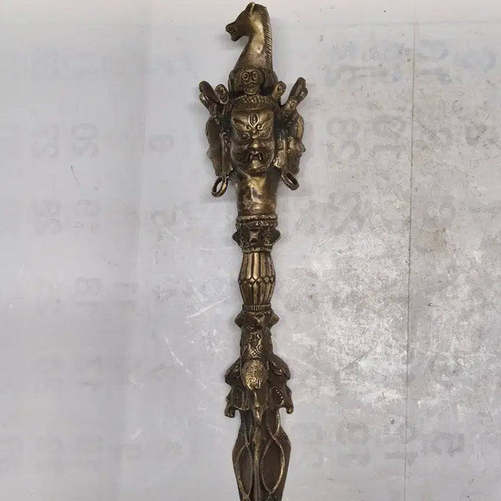 [BUNJANG] Brass Vajra / 황동 금강저 (433) (택배비 따로)